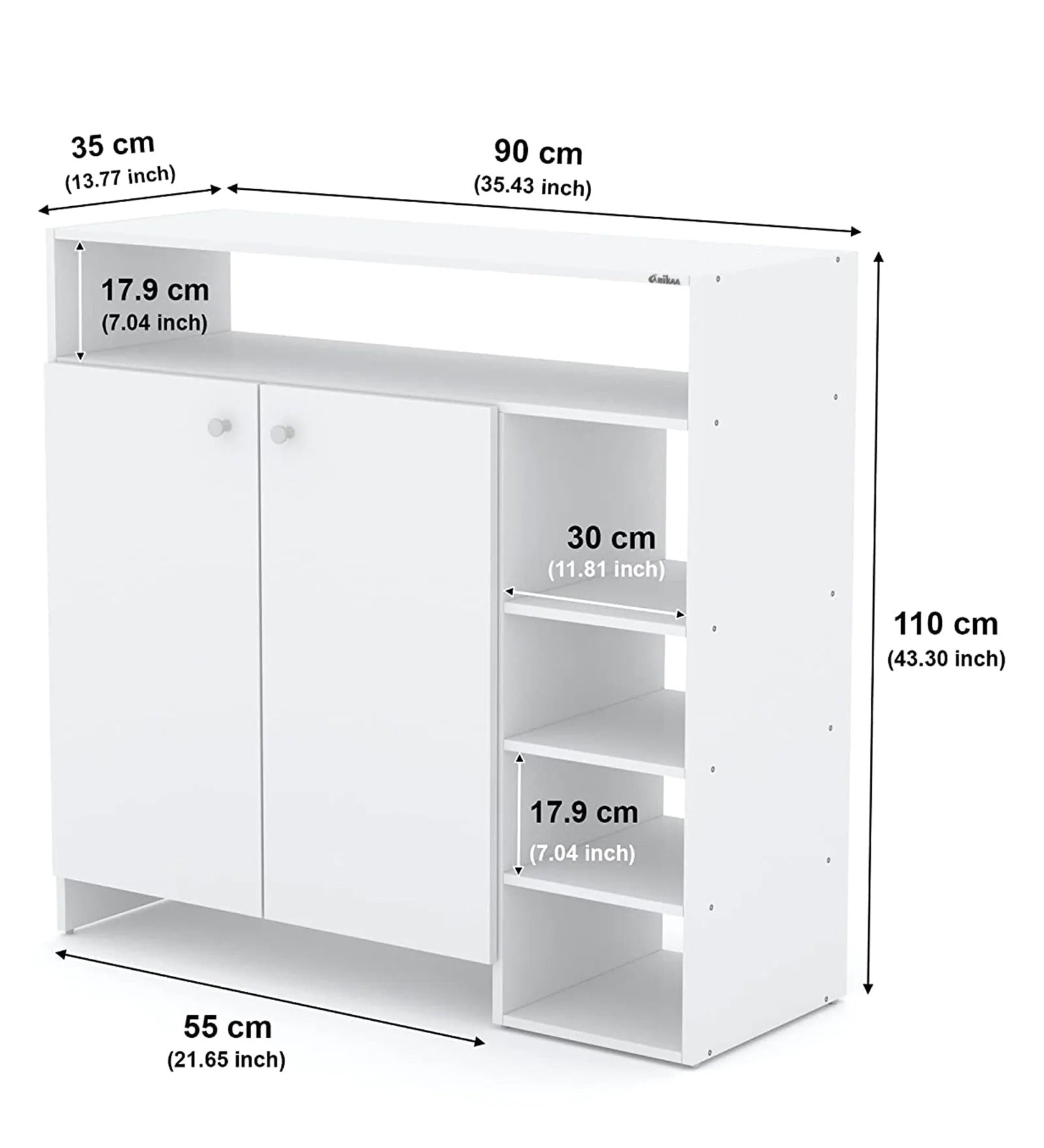Warm White StepSaver Shoe Rack