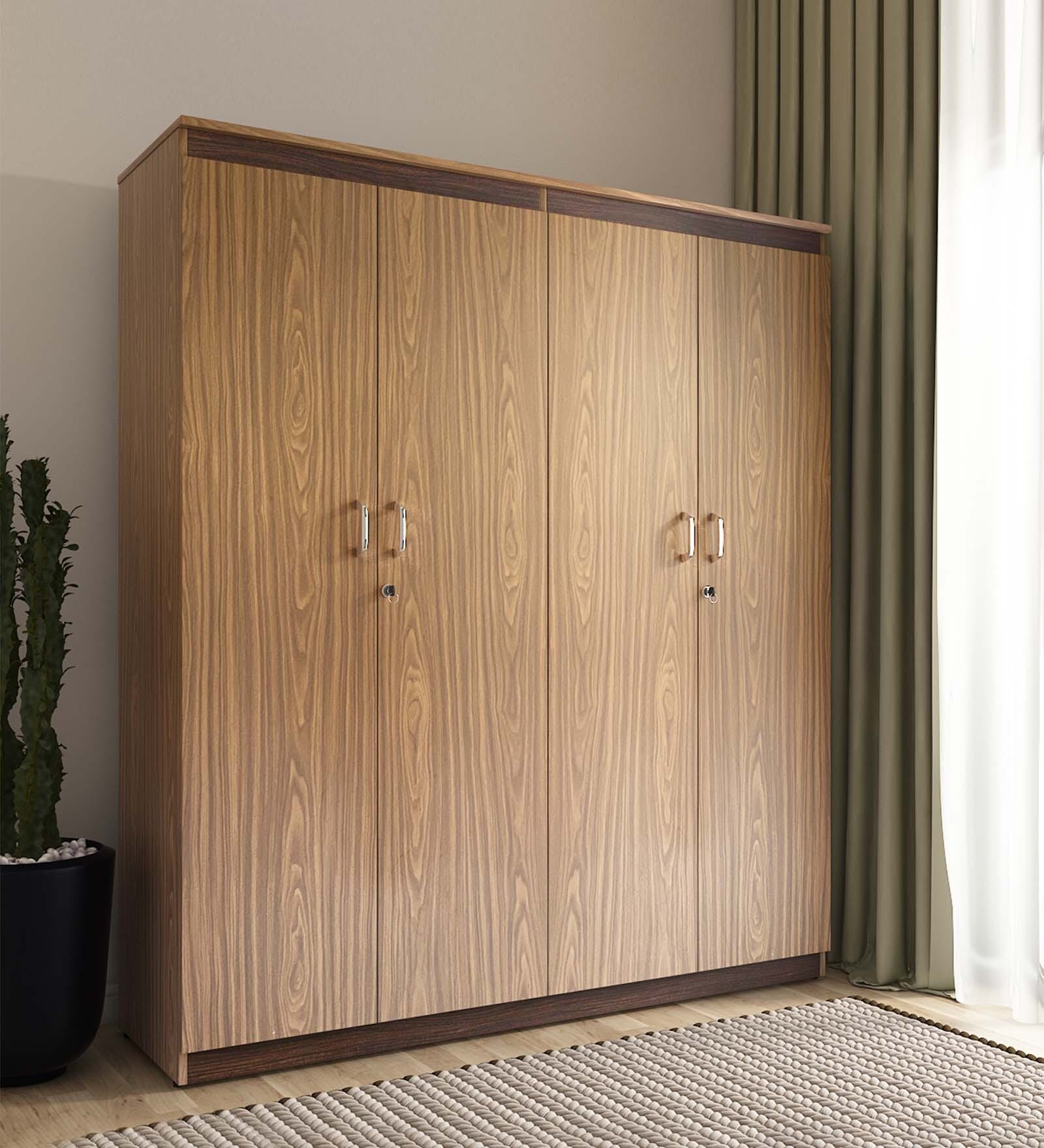 Desert Walnut Grande 4-Door Wardrobe