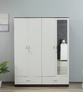 White Harmony 4-Door Wardrobe with Reflect