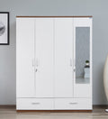 Frosty White Mirage 4-Door Wardrobe