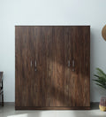 Natural Walnut Haven 4-Door Wardrobe