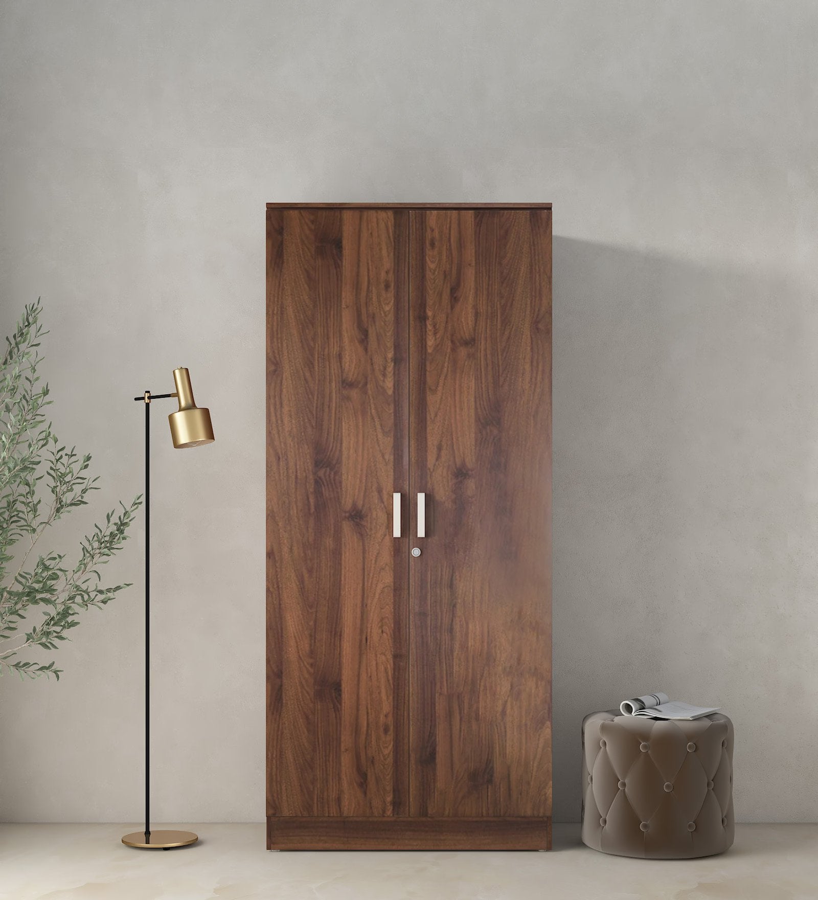 Colombia Walnut Secure Wardrobe