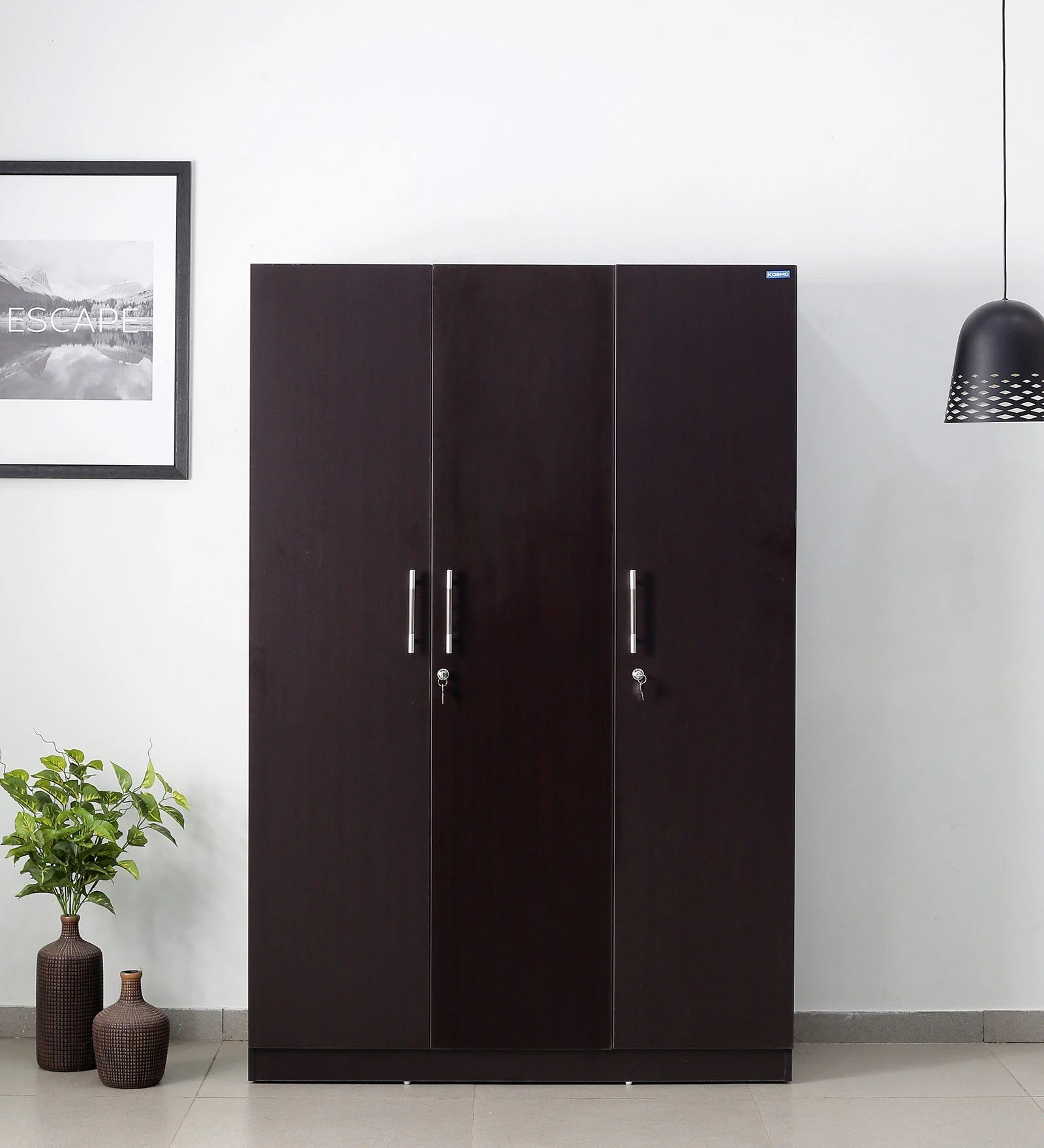 DarkGrain Essence 3-Door Wardrobe