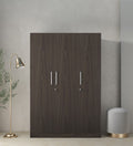 Wenge Secure 3-Door Wardrobe