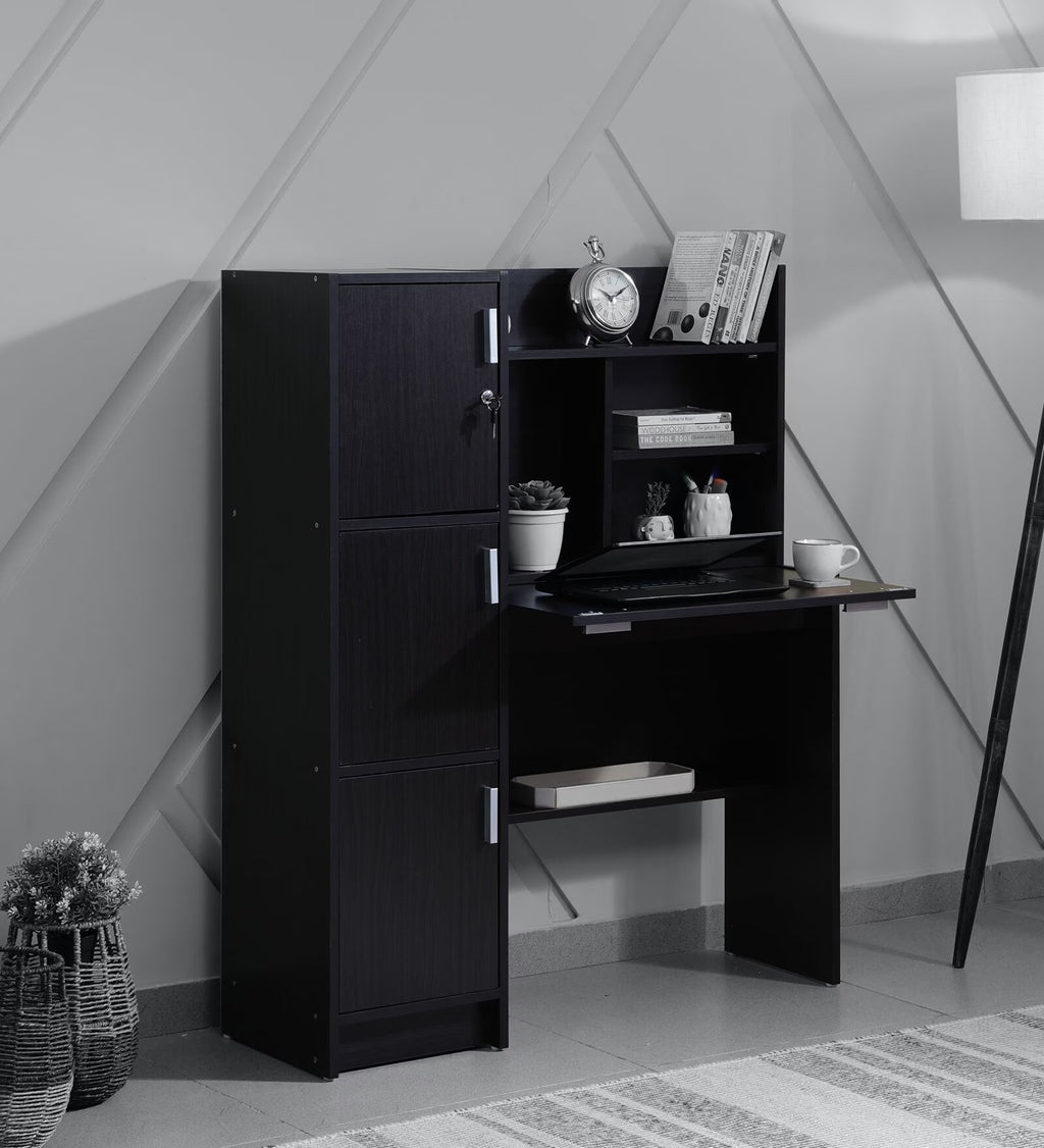 Wenge Elegance Desk with Hutch