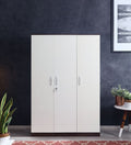 Larry 3 Door Wardrobe In Ivory & Wenge Finish,