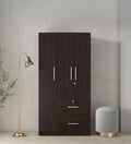 Urban Walnut Secure 3-Door Wardrobe