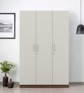 Frosty White Elegance 3-Door Wardrobe