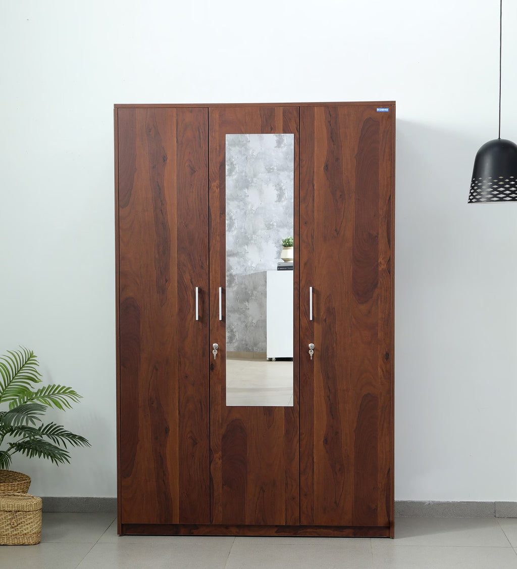 Sheesham Wood Reflection 3-Door Wardrobe