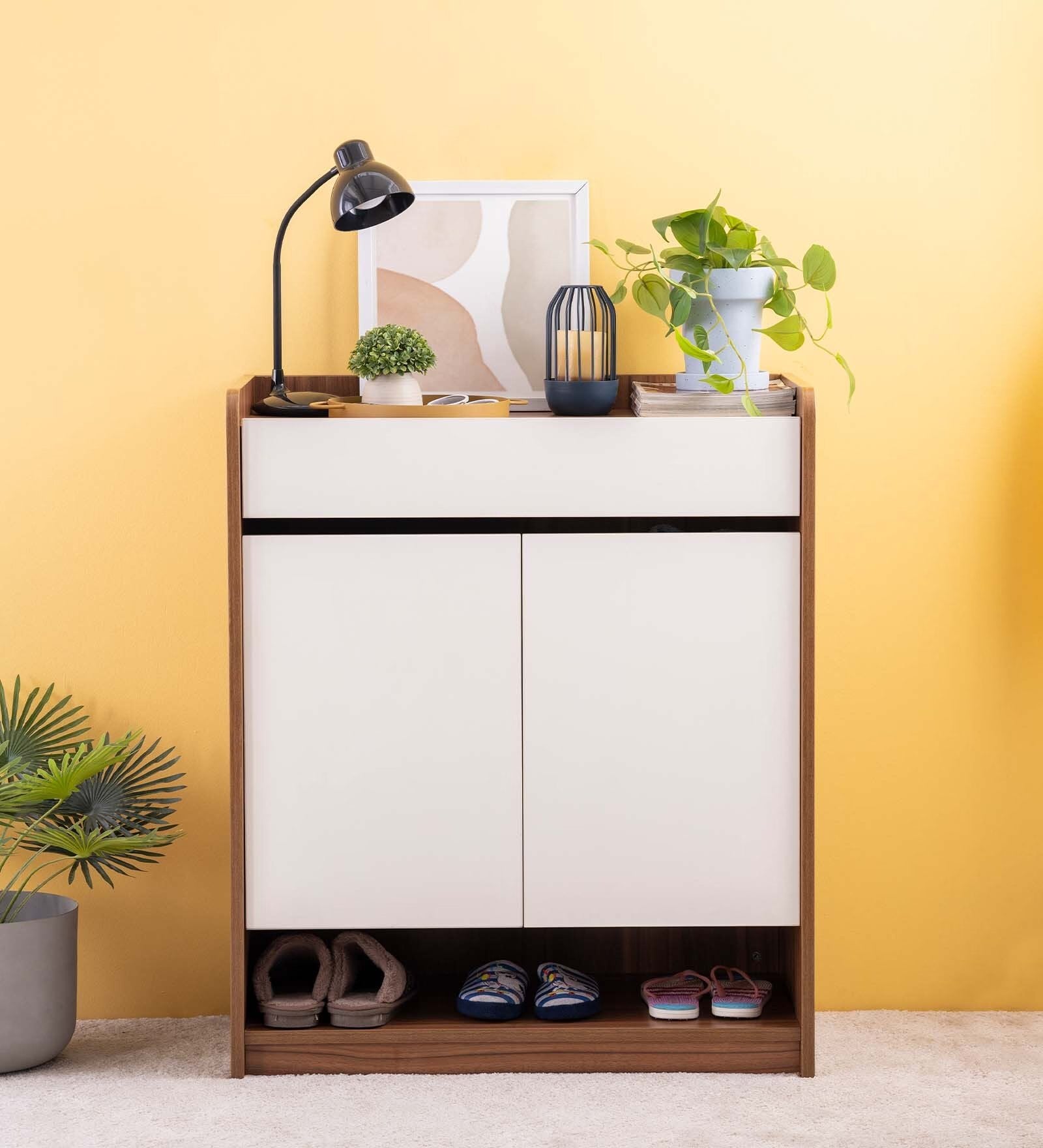 Ivory Elegance Shoe Stand