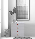 Storia Chest of Drawer in Frosty White Finish,
