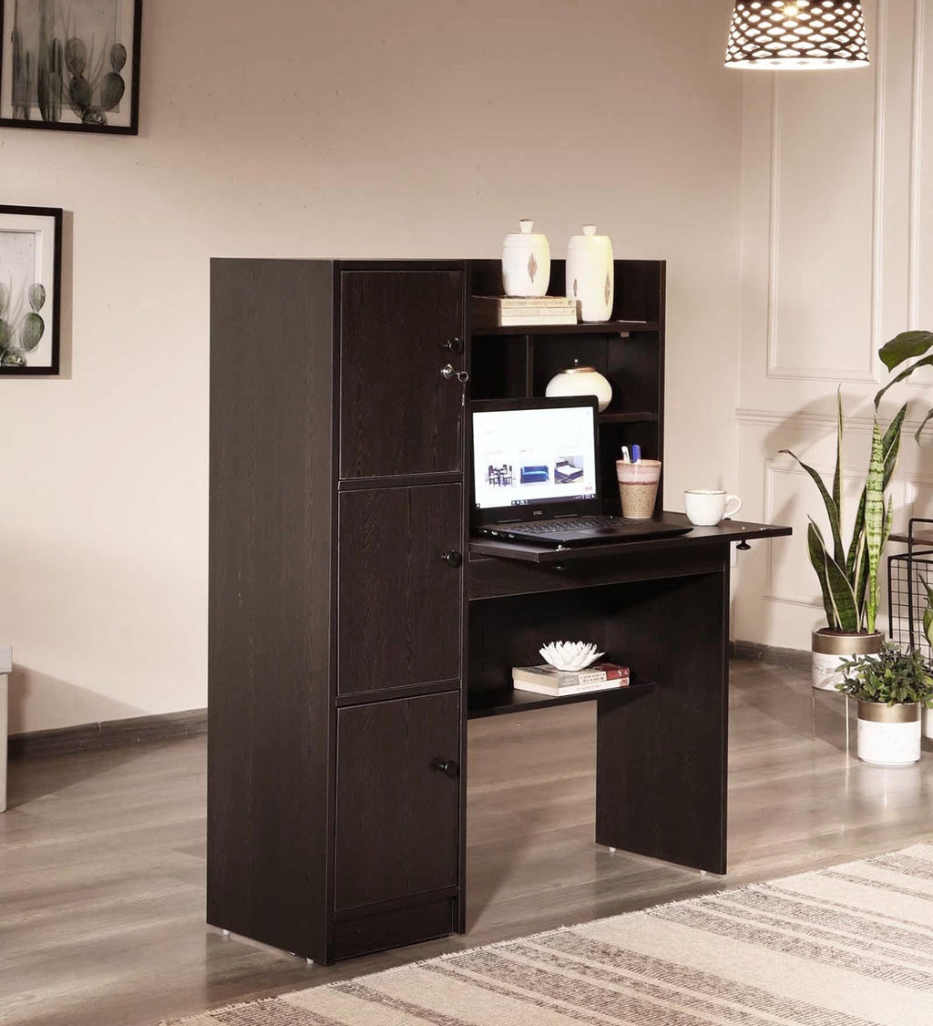 Wenge Elegance Desk with Hutch