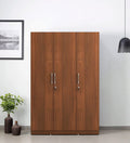 Walnut Elegance 3-Door Wardrobe