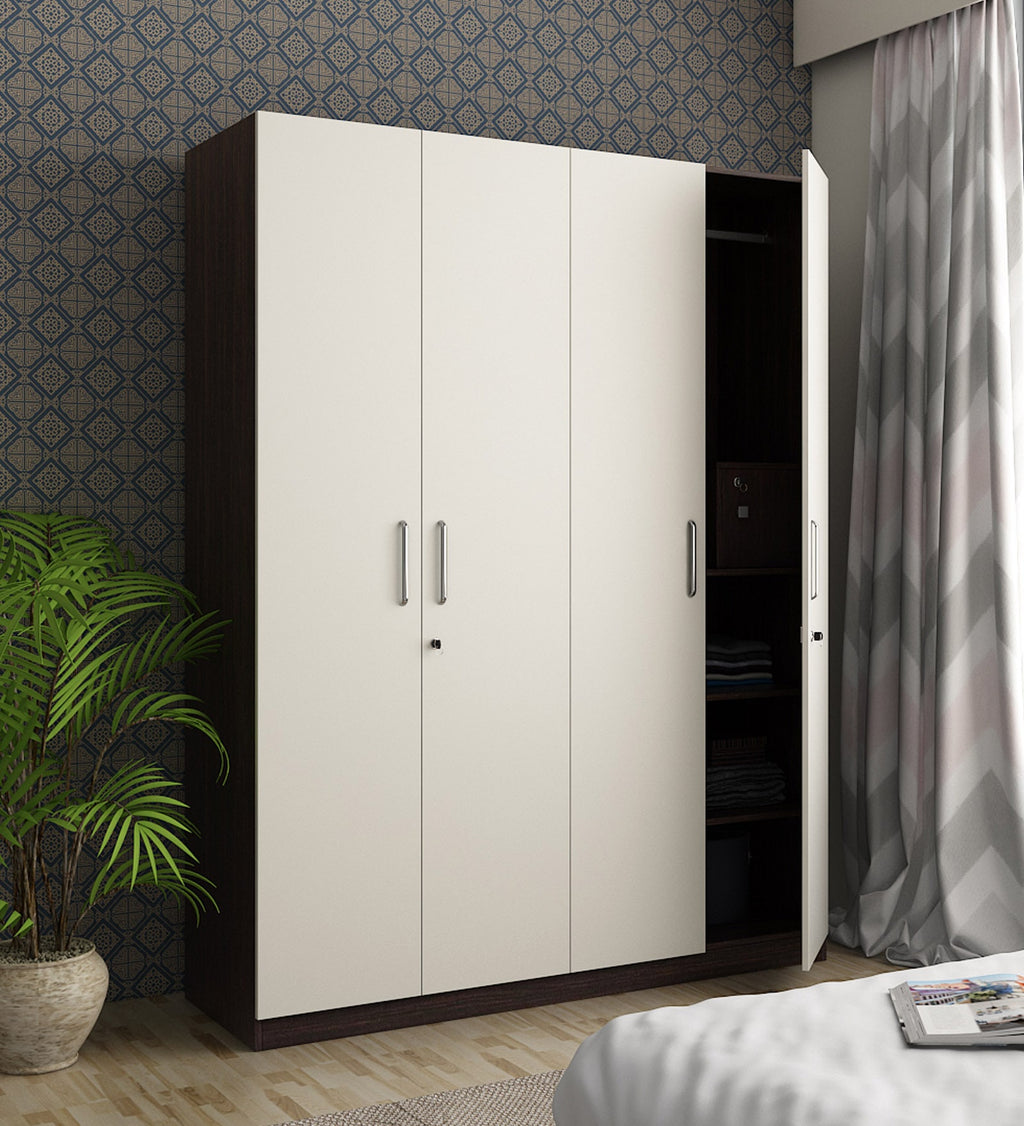 Frosty White Haven 4-Door Wardrobe