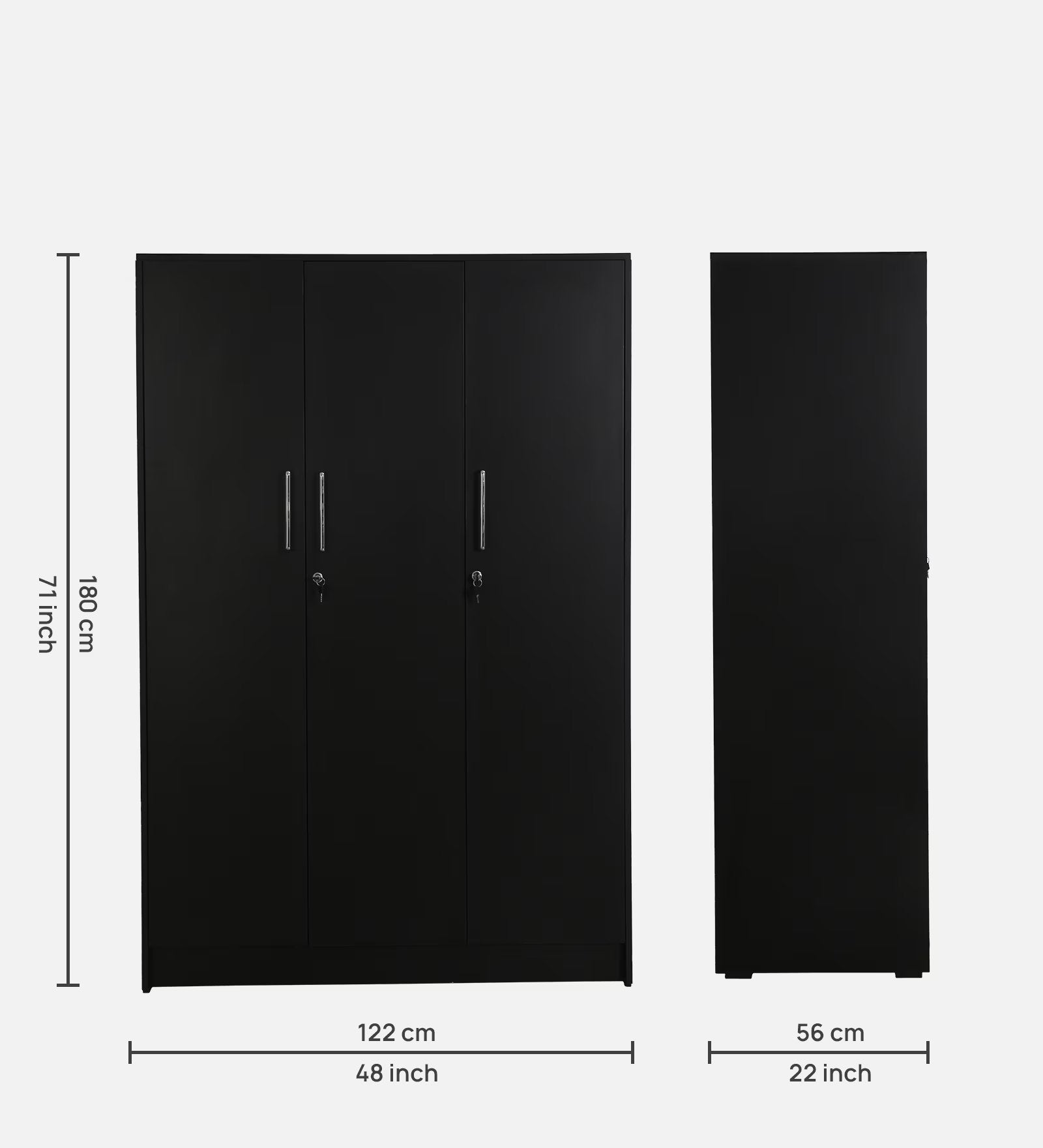 DarkGrain
 3-Door Wardrobe