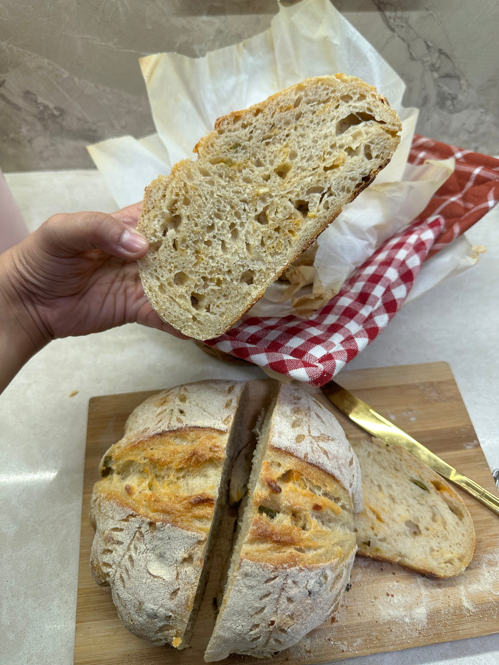 Jalapeño & Cheddar Sourdough Bread