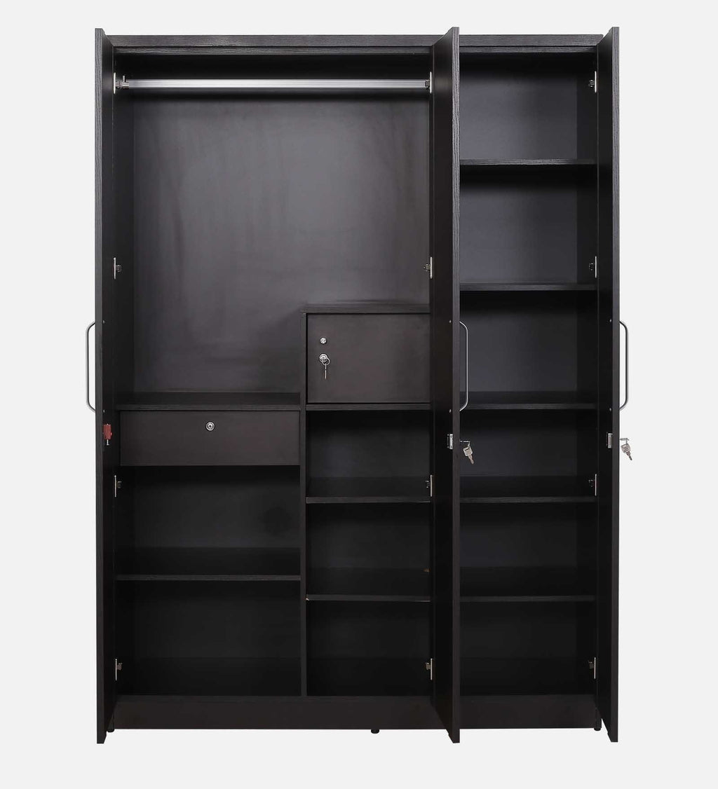 DarkGrain Woodgrain 3-Door Wardrobe
