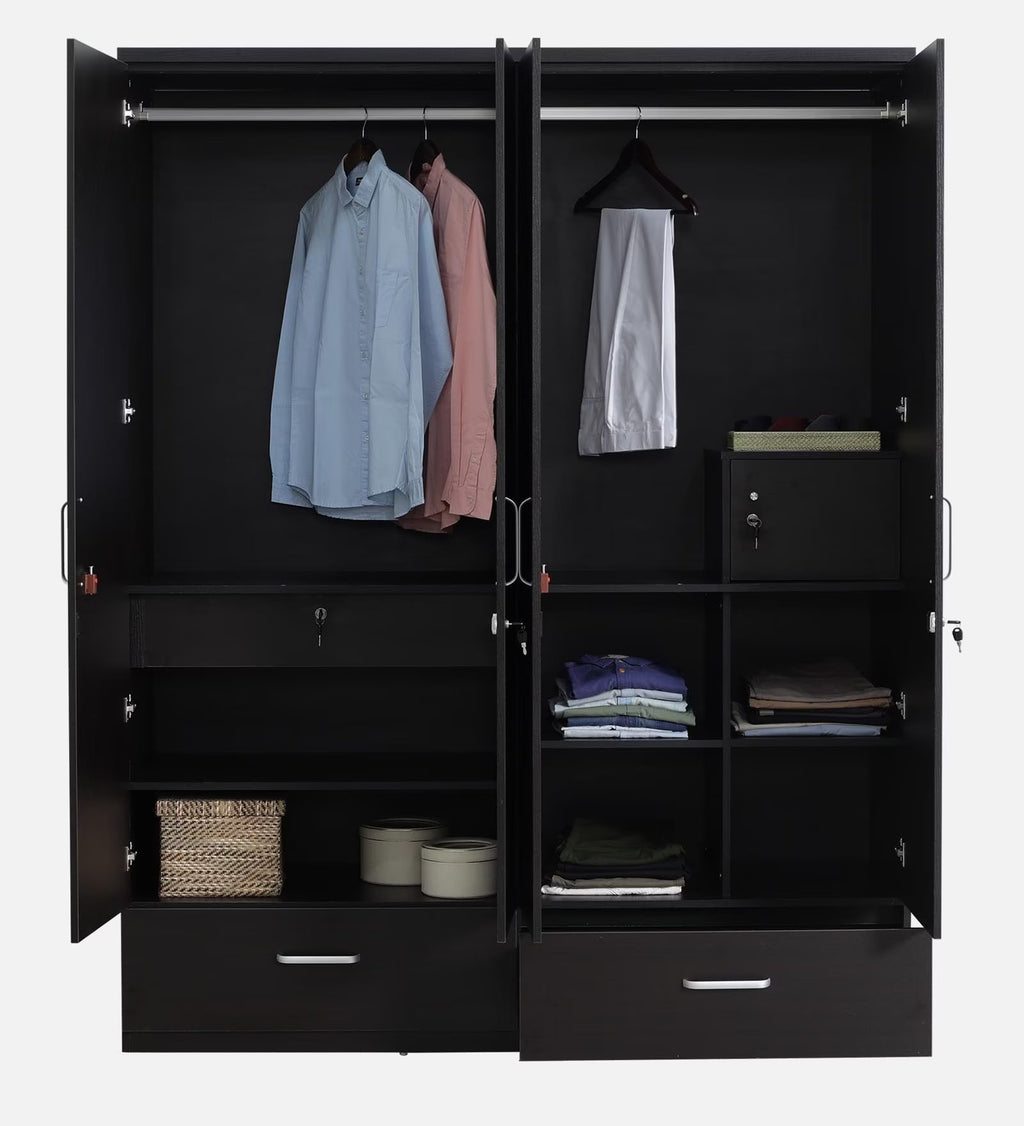 DarkGrain
Elegance 4-Door Wardrobe with Reflect