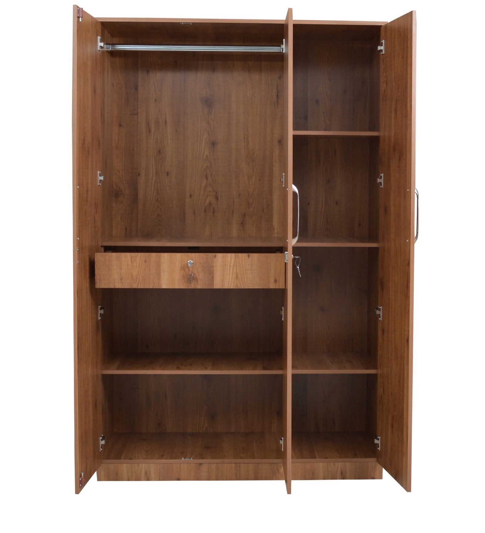 Knotty Woodland 3-Door Wardrobe