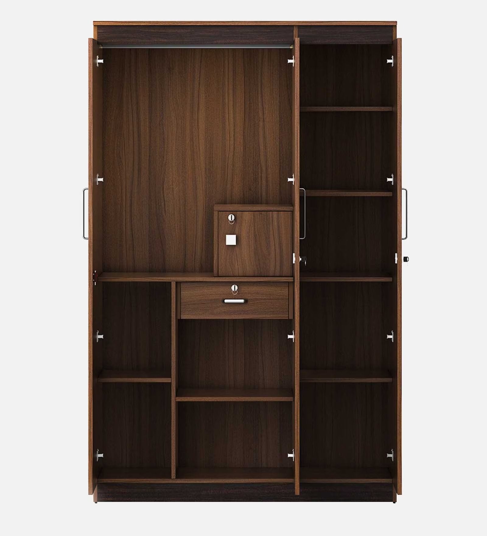 Teak Tranquility 3-Door Wardrobe