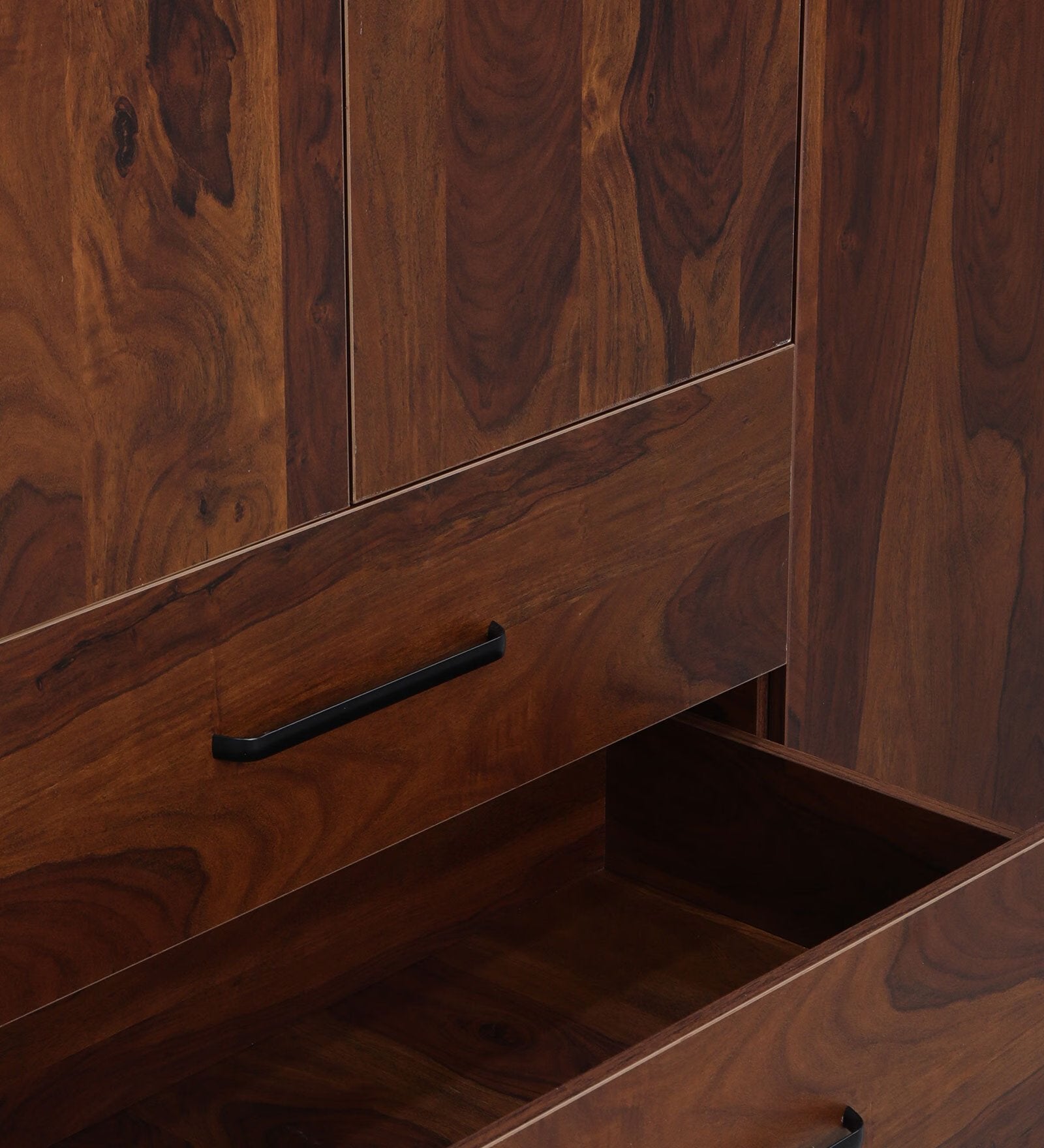 Sheesham Woodgrain Lauren 4-Door Wardrobe