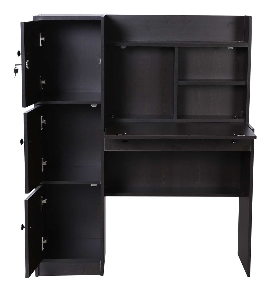 Wenge Elegance Desk with Hutch