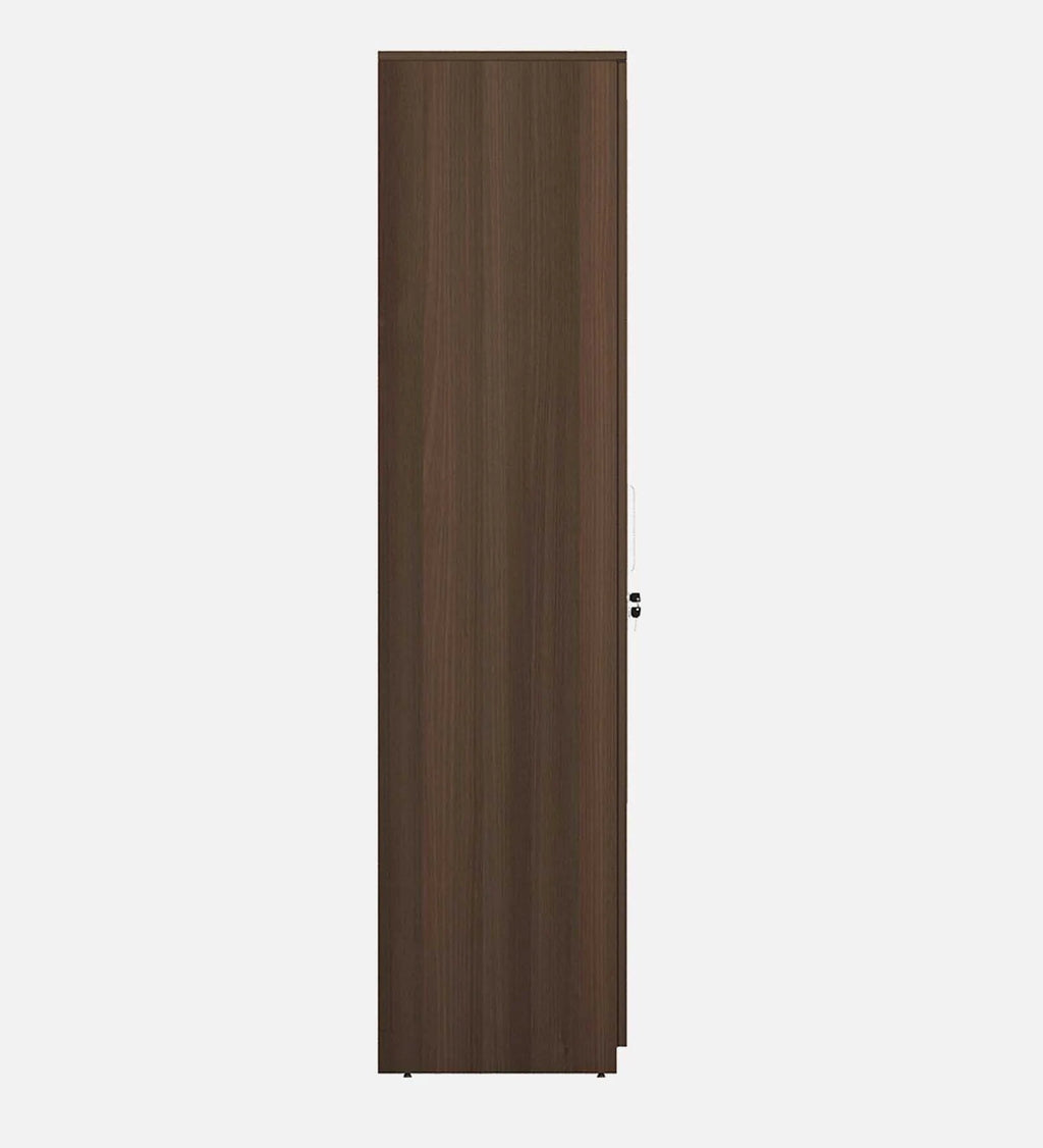 Dark Acacia Crescent 3-Door Wardrobe with Reflect