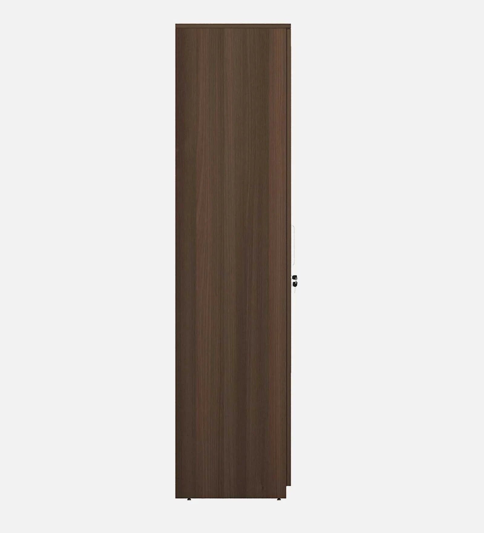 Dark Acacia Crescent 3-Door Wardrobe with Reflect