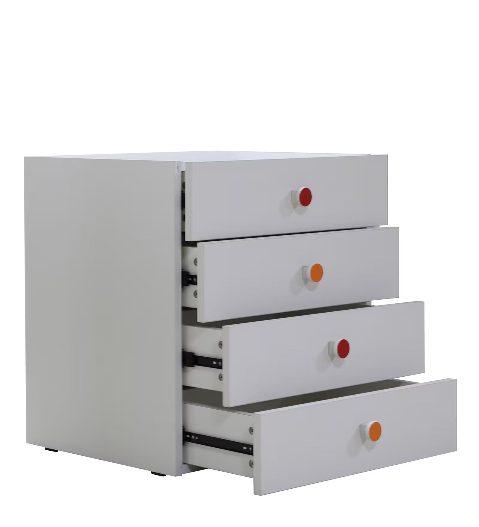 Storia Chest of Drawer in Frosty White Finish,