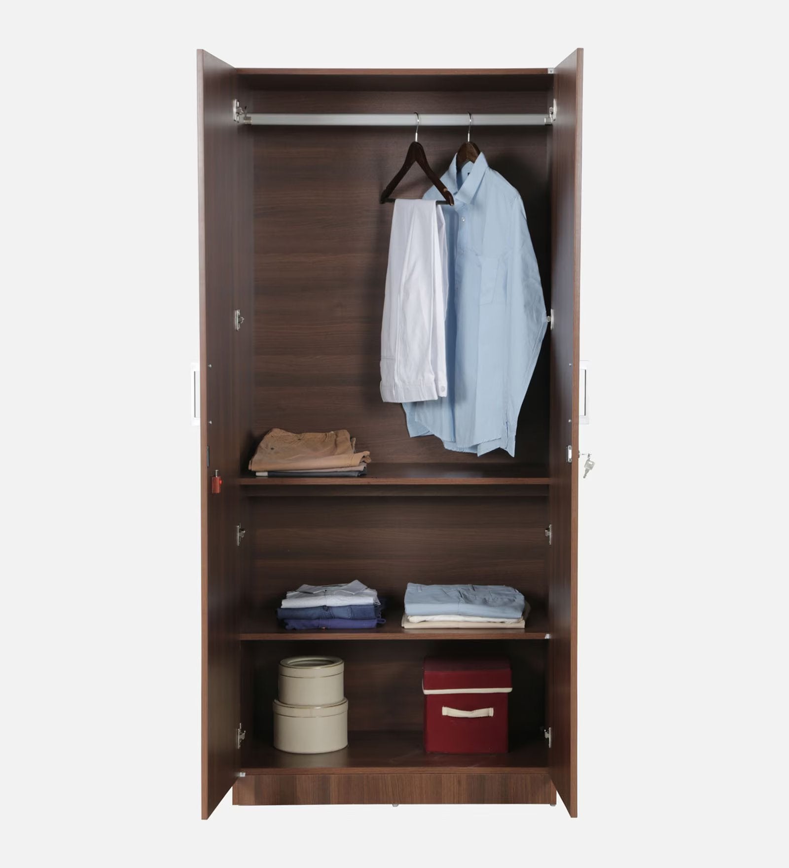 Acacia Moonlight 2-Door Wardrobe with Reflect