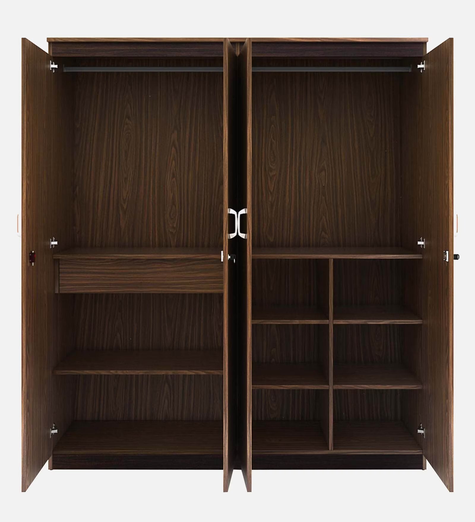 Desert Walnut Grande 4-Door Wardrobe