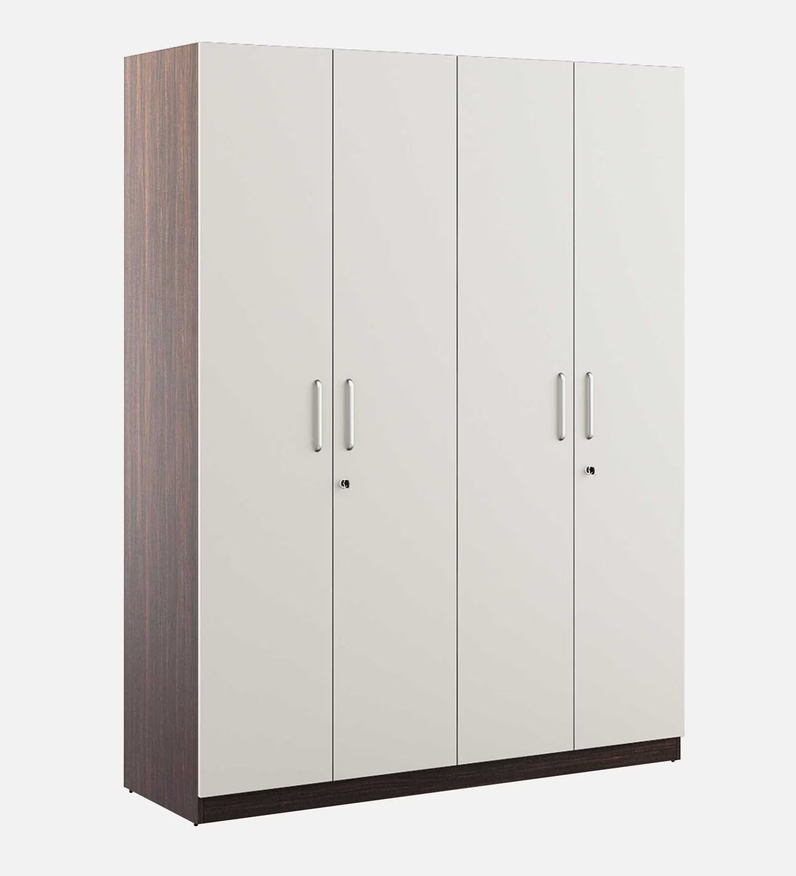 Frosty White Haven 4-Door Wardrobe