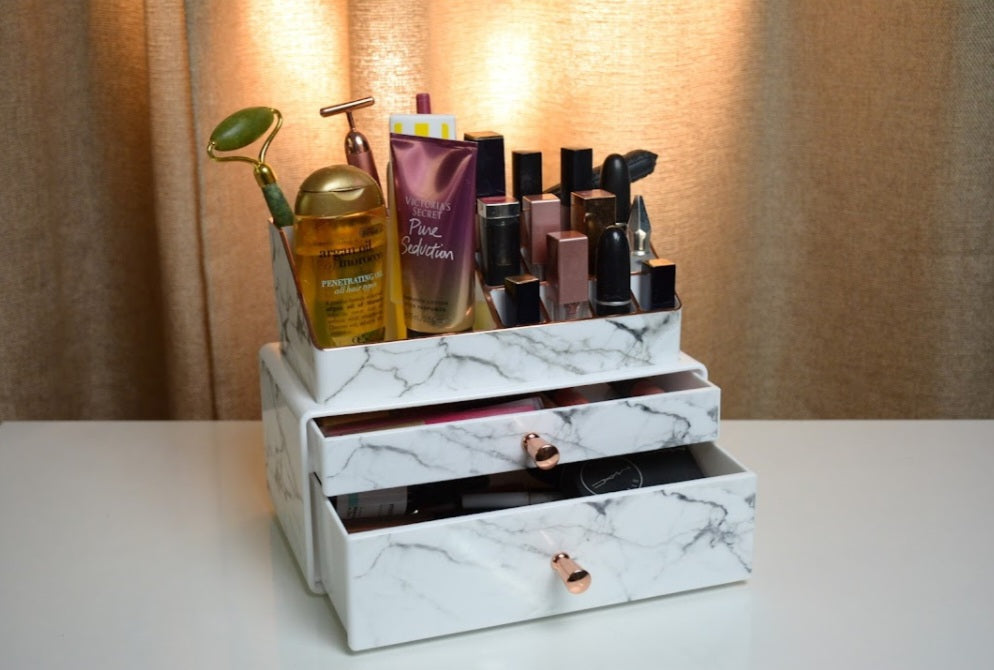 MARBLE MAKEUP NATION | MAKEUP ORGANISER