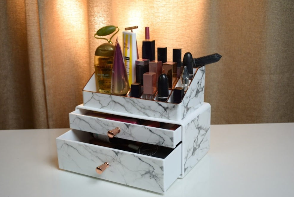 MARBLE MAKEUP NATION | MAKEUP ORGANISER
