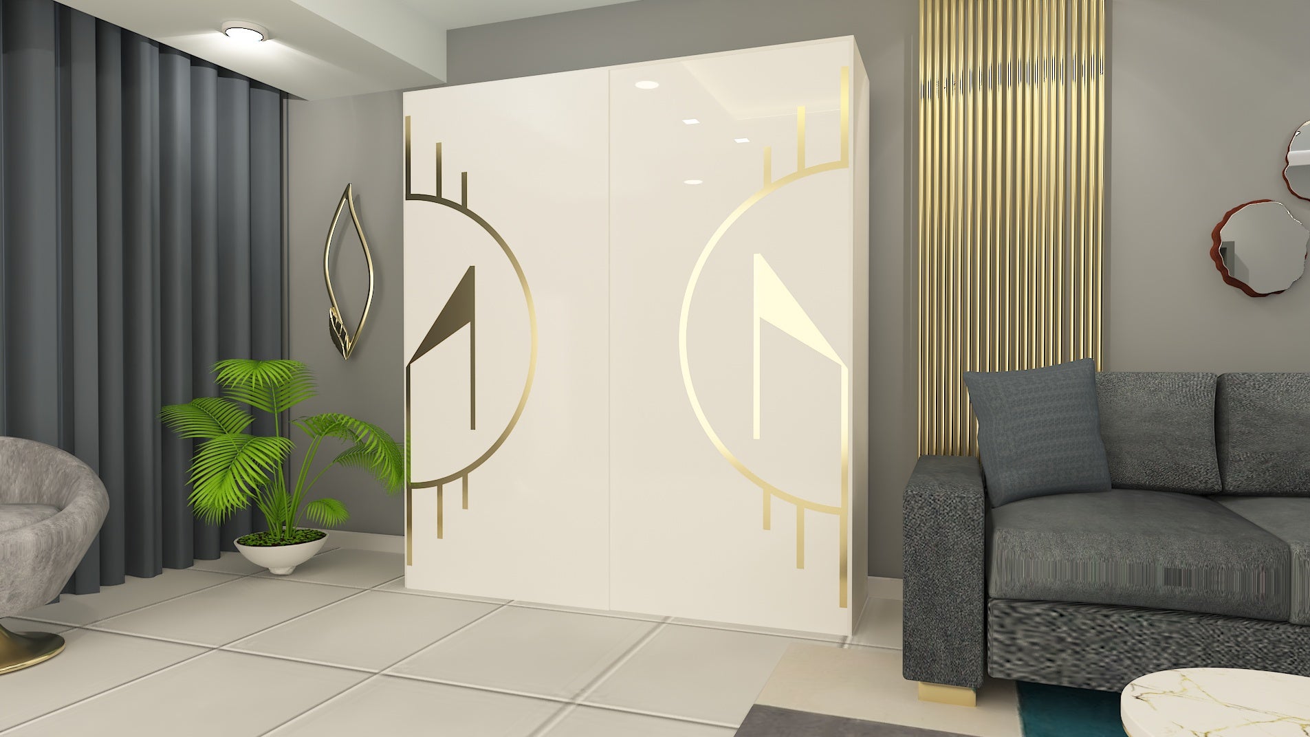 THE OMAARA ROSE | SLIDING DOOR WARDROBE - Omaara