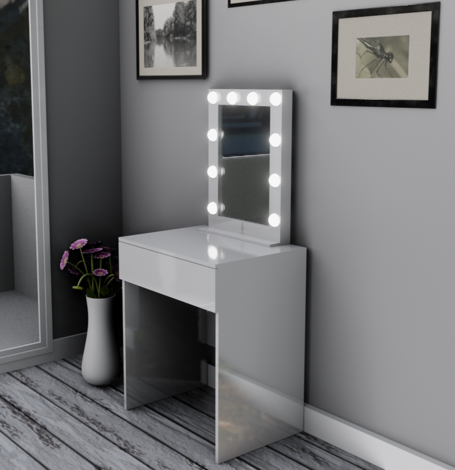 THE MAKEUP BUTTERFLY | MAKEUP MIRROR VANITY WITH LED BULBS - Omaara