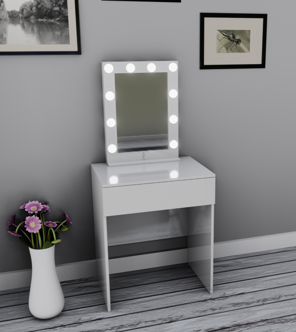 THE MAKEUP BUTTERFLY | MAKEUP MIRROR VANITY WITH LED BULBS - Omaara