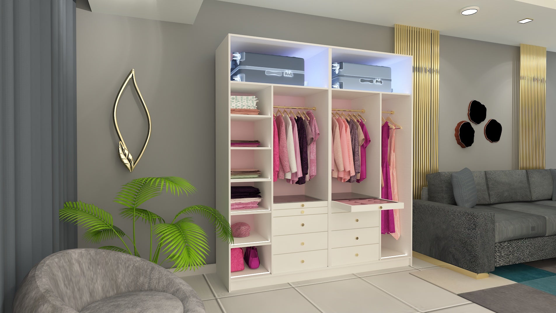 THE OMAARA ROSE | SLIDING DOOR WARDROBE - Omaara