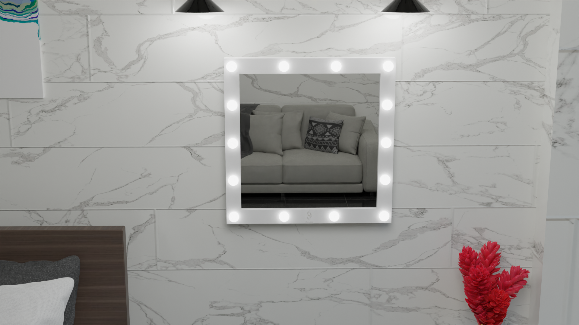 THE HOLLYWOOD LOVER | MAKEUP MIRROR WITH LED LIGHTS - Omaara