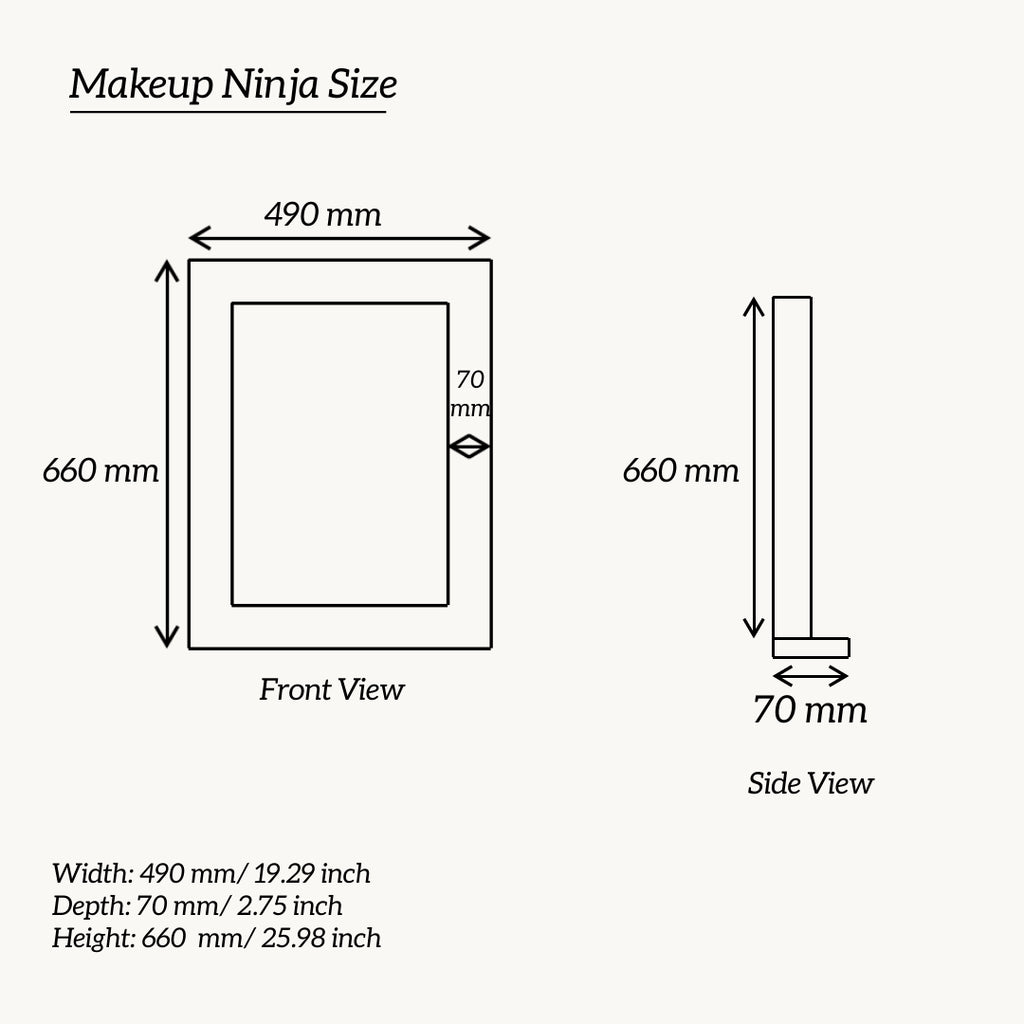 THE MAKEUP MAFIA | MAKEUP VANITY WITH LED LIGHTS - Omaara