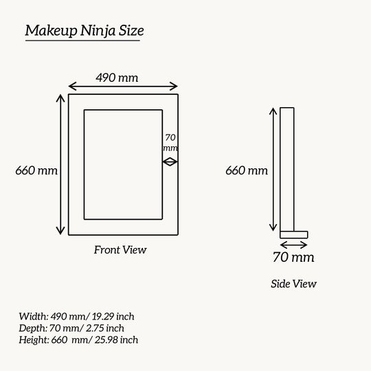 THE MAKEUP DEVIL | MAKEUP VANITY WITH LED LIGHTS - Omaara