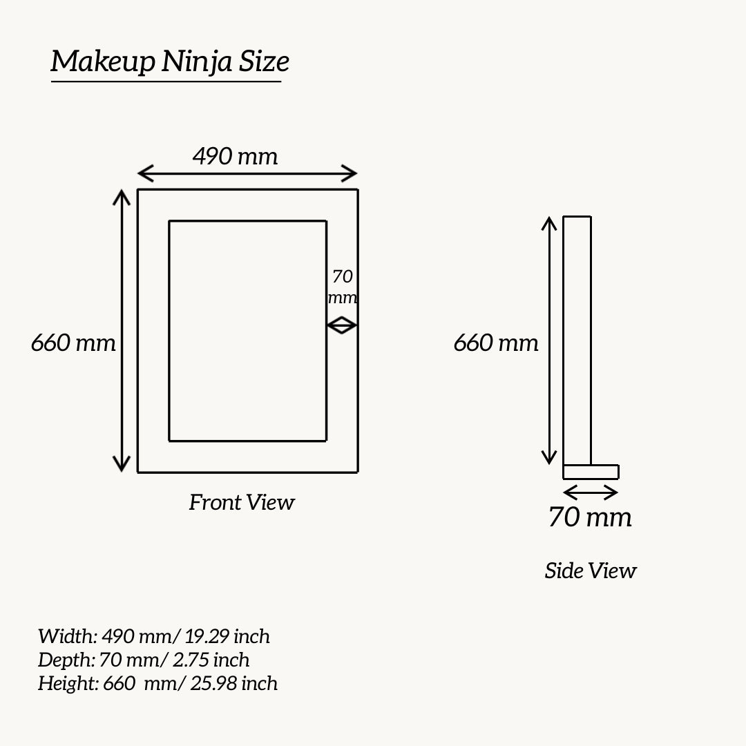 THE MAKEUP PRINCESS | MAKEUP VANITY WITH LED LIGHTS - Omaara