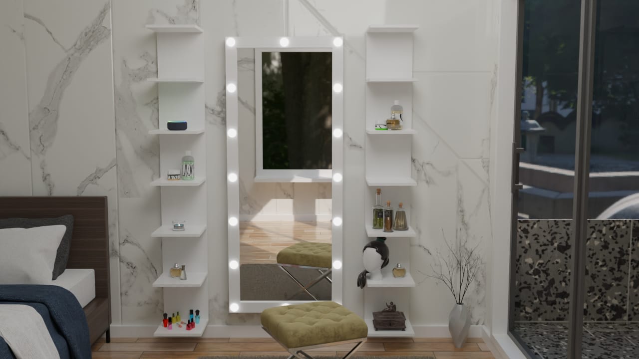 THE MAKEUP STYLIST | MAKEUP MIRROR WITH LED LIGHTS - Omaara