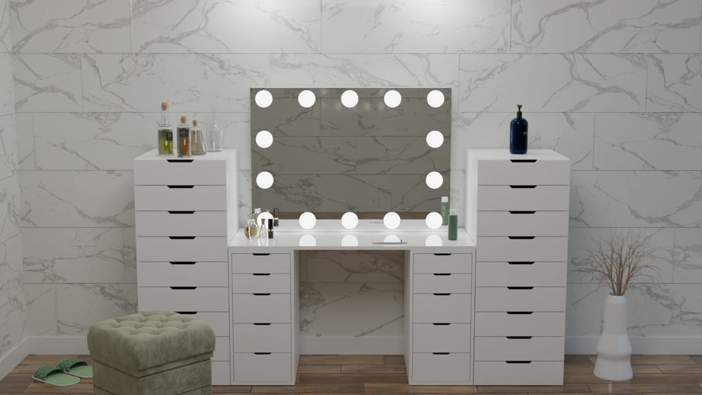 THE MAKEUP CITY | MAKEUP VANITY WITH LED LIGHTS - Omaara