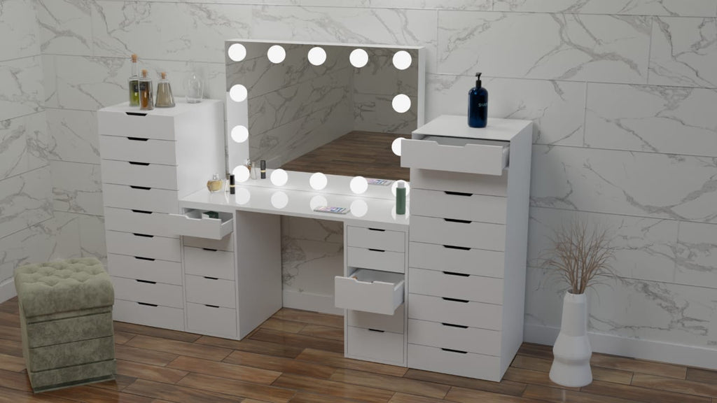 THE MAKEUP CITY | MAKEUP VANITY WITH LED LIGHTS - Omaara