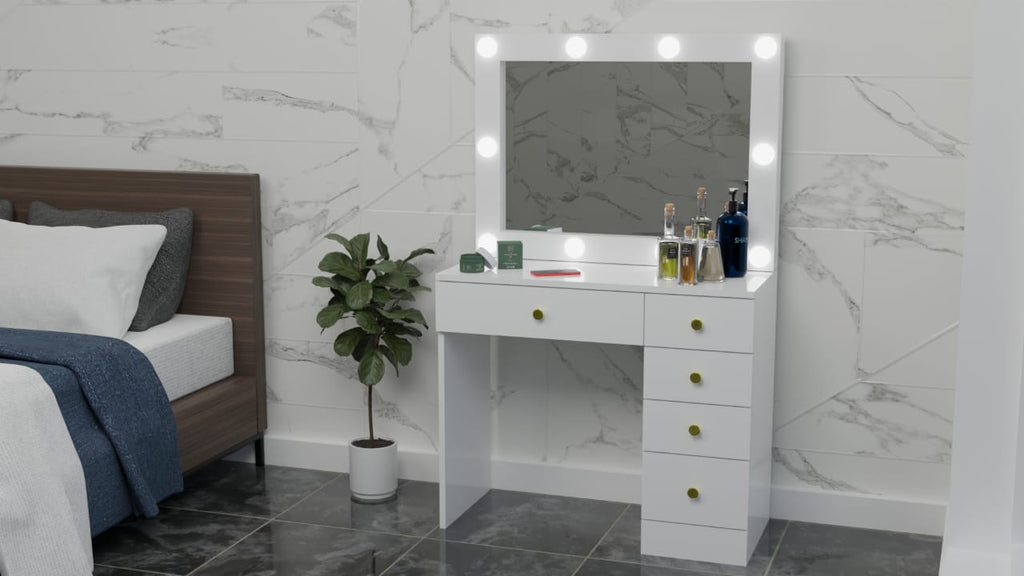 THE MAKEUP ESSENTIAL | MAKEUP VANITY WITH LED LIGHTS - Omaara