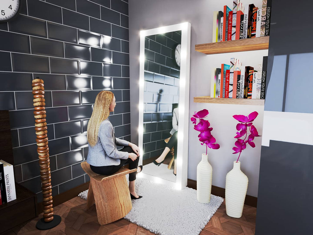 THE MAKEUP THUNDER WITH STORAGE | MAKEUP MIRROR WITH LIGHTS - Omaara