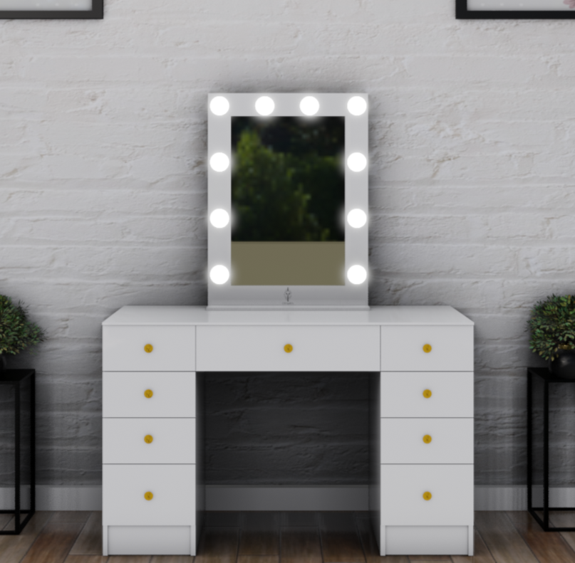 THE MAKEUP MAFIA | MAKEUP VANITY WITH LED LIGHTS - Omaara