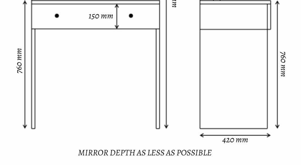 THE MAKEUP DEVIL | MAKEUP VANITY WITH LED LIGHTS - Omaara