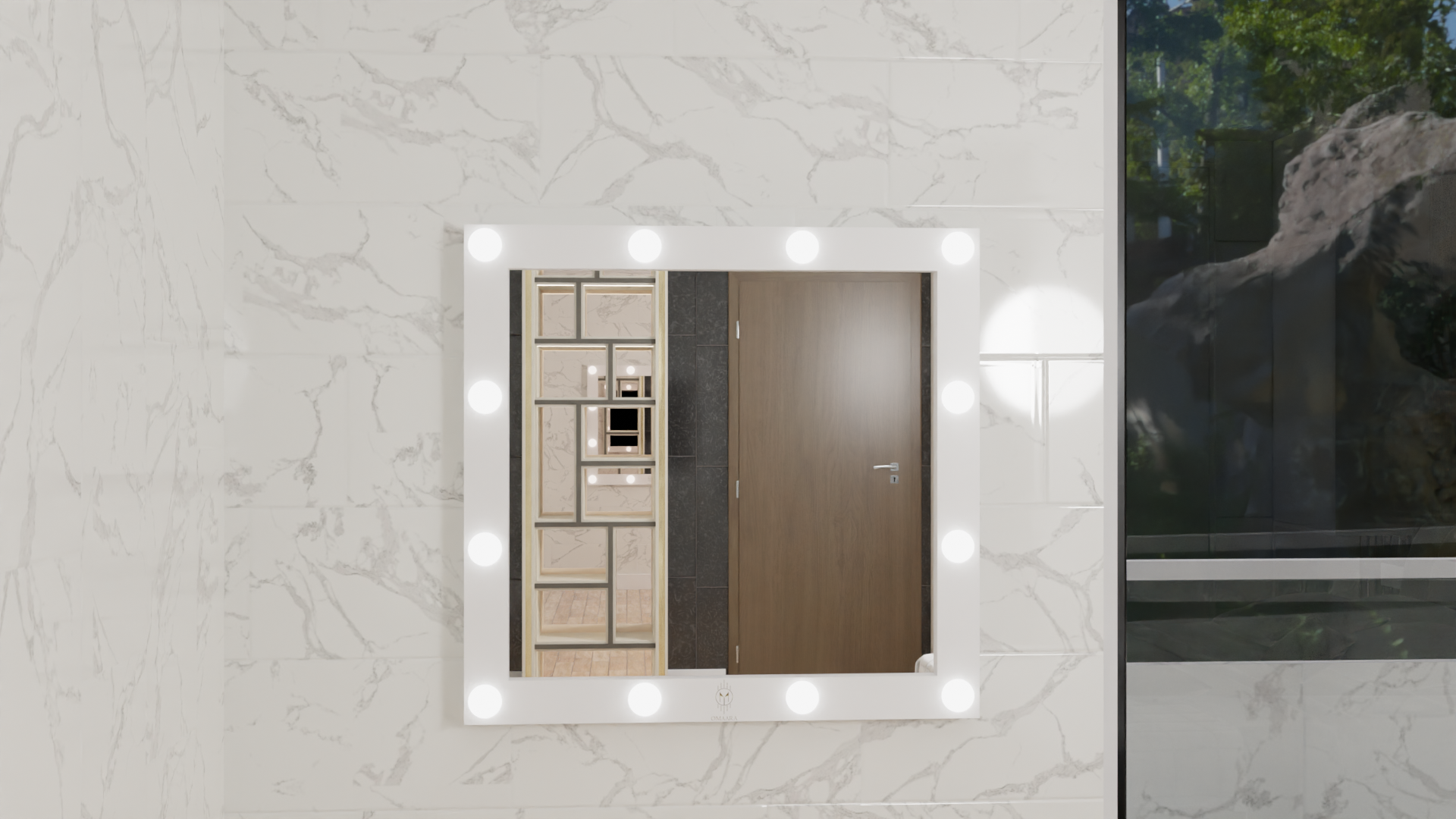 THE HOLLYWOOD LOVER | MAKEUP MIRROR WITH LED LIGHTS - Omaara